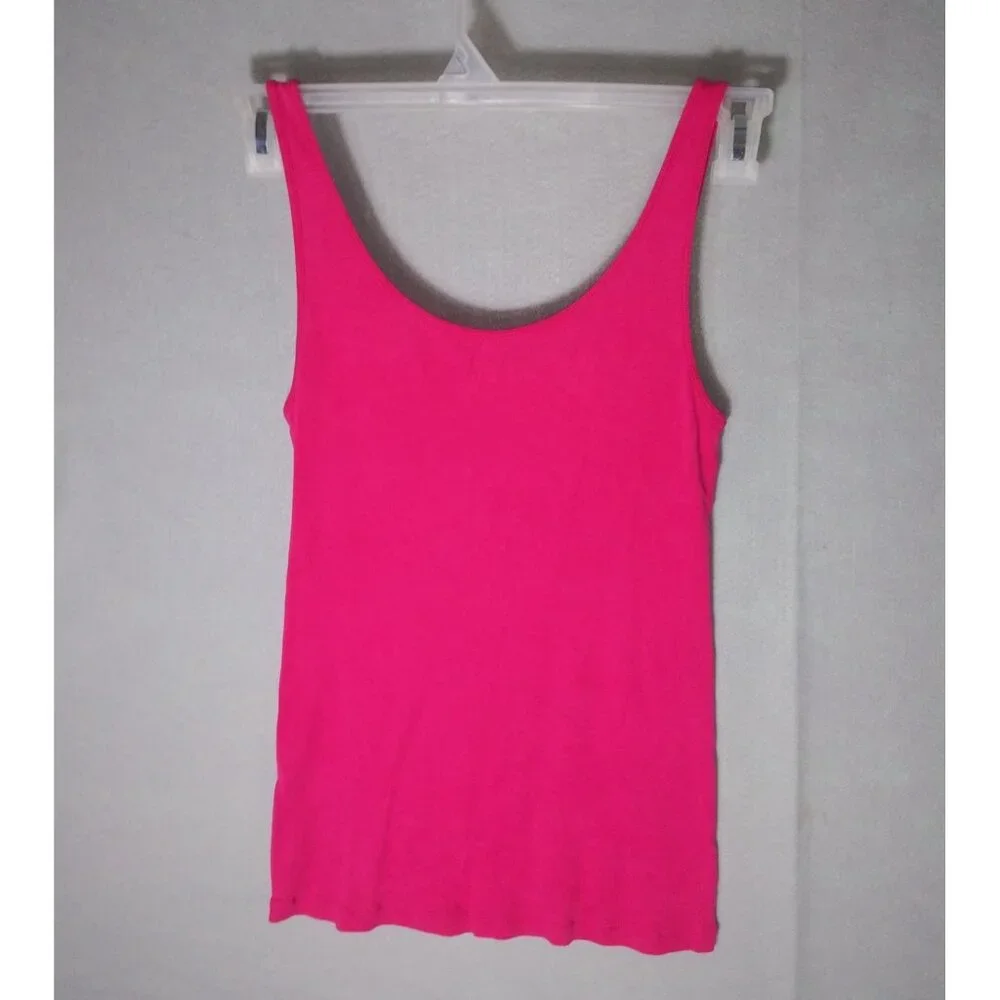 Ann Taylor Loft Pink Tank Top Women's Size M - Picture 2 of 3